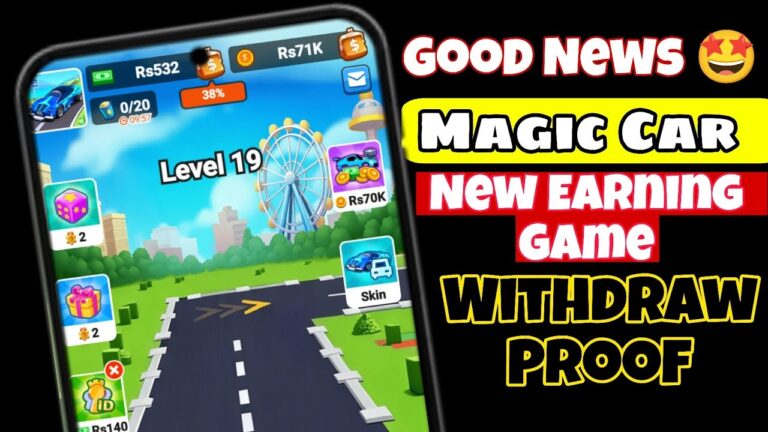 Magic Car Earning Game Withdrawal Easypaisa JazzCash