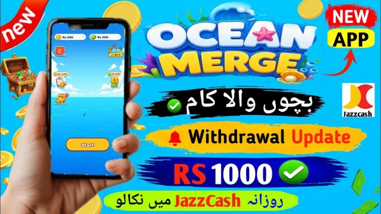 Occen Merge Earning App Withdrawal Easypaisa JazzCash